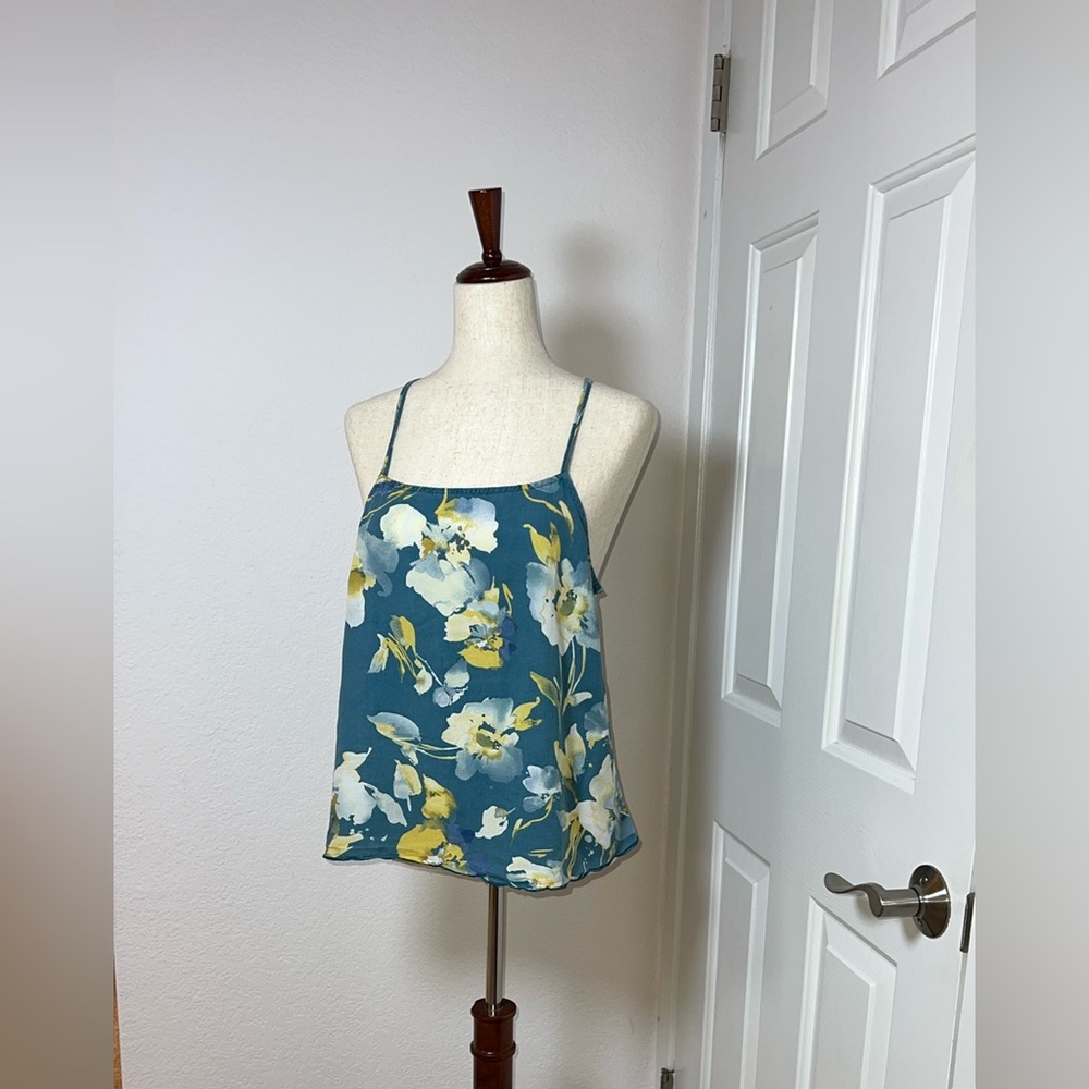 Stars Above Blue Sleeveless Camisole Crop Top